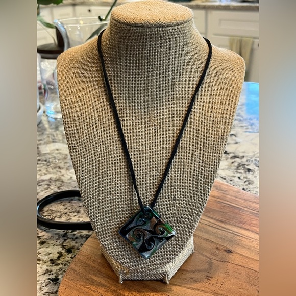 Jewelry - Vintage Murano Glass Art Glass Pendant Necklace